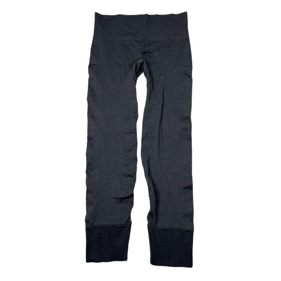Lululemon Ebb to Street Seamless Pants Mid Rise Heather Black Gray Womens 10 - Picture 2 of 10